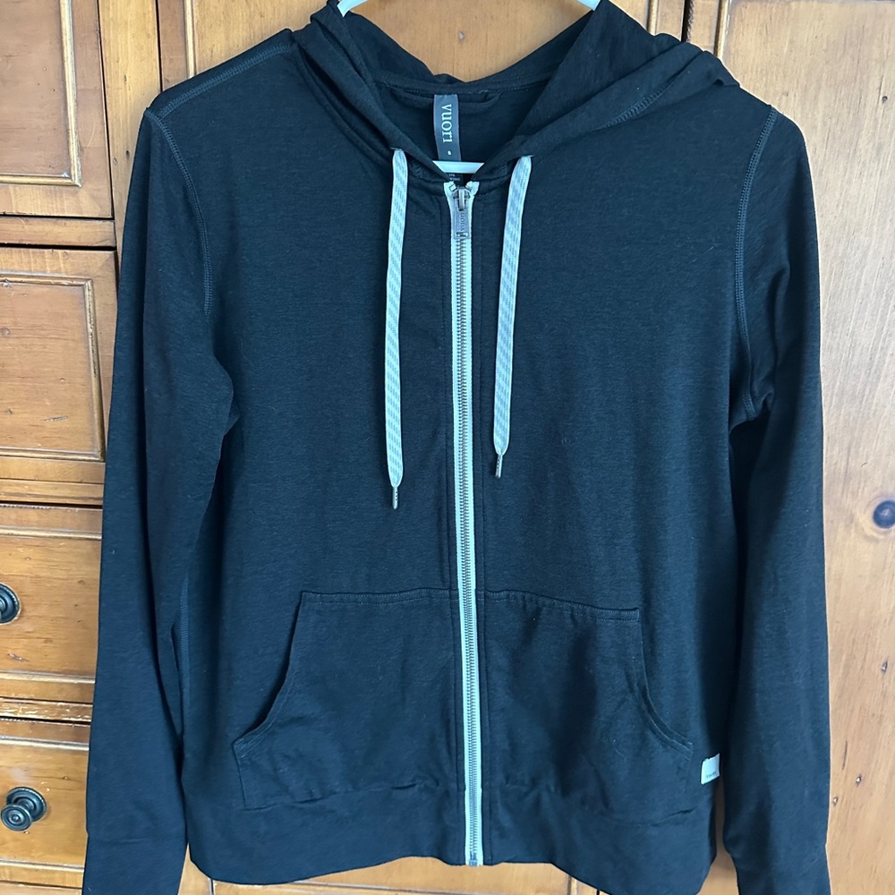 Vuori Women’s Halo Performance Black Zip-Up Hoodie S